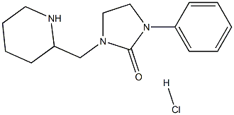 1-苯基-3-(哌啶-2-基甲基)咪唑烷-2-酮盐酸盐, 1257326-24-1, 结构式