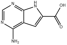 4-氨基-7H-吡咯并[2,3-D]嘧啶-6-羧酸, 1257856-83-9, 结构式