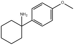 1-(4-メトキシフェニル)シクロヘキサンアミン 化学構造式