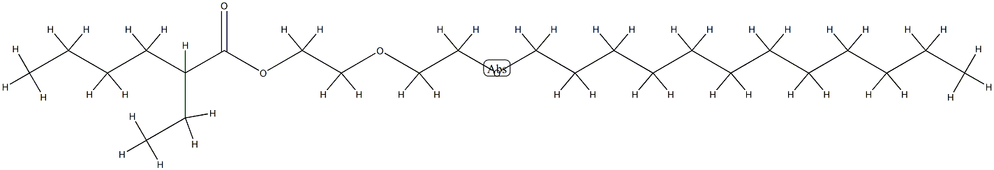 月桂醇聚醚-2 乙基己酸酯,125804-14-0,结构式