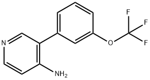 3-(3-(trifluoroMethoxy)phenyl)pyridin-4-aMine Structure