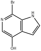 7-Bromo-1H-pyrrolo[2,3-c]pyridin-4-ol Struktur