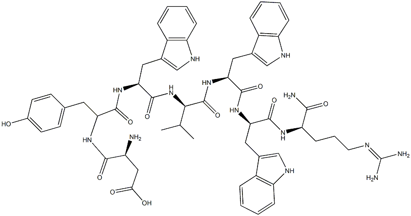 neurokinin A (4-10), Tyr(5)-Trp(6,8,9)-Arg(10)- Structure