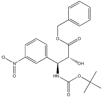 tert-butyl (1S,2R)-2-((benzyloxy)carbonyl)-2-hydroxy-1-(3-nitrophenyl)ethylcarbamate Structure