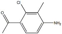 1-(4-Amino-2-chloro-3-methyl-phenyl)-ethanone Struktur