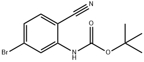 (5-溴-2-氰基苯基)氨基甲酸叔丁酯, 1260783-74-1, 结构式