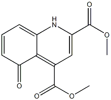 dimethyl 5-hydroxyquinoline-2,4-dicarboxylate Structure