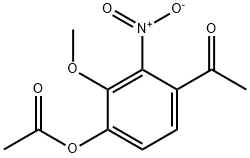 4-Acetyl-2-methoxy-3-nitrophenyl acetate Structure