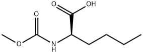 N-甲氧羰基-D-正亮氨酸 结构式