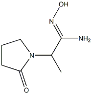 1-Pyrrolidineethanimidamide,N-hydroxy-alpha-methyl-2-oxo-(9CI) Structure