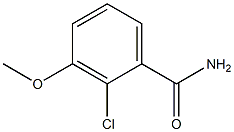 2-chloro-3-methoxybenzamide Struktur