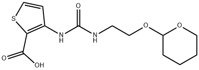 3-[3-[2-(2-Tetrahydropyranyloxy)ethyl]ureido]thiophene-2-carboxy Structure