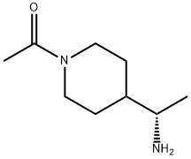 1-{4-[(1S)-1-aMinoethyl]piperidin-1-yl}ethan-1-one Struktur