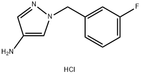1-(3-fluorobenzyl)-1H-pyrazol-4-amine dihydrochloride Structure