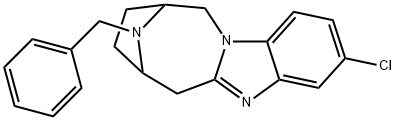 7,10-IMinoazocino[1,2-a]benziMidazole, 3-chloro-6,7,8,9,10,11-hexahydro-13-(phenylMethyl)- Struktur