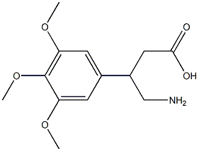 β-(aminomethyl)-3,4,5-trimethoxy-Benzenepropanoic acid Structure
