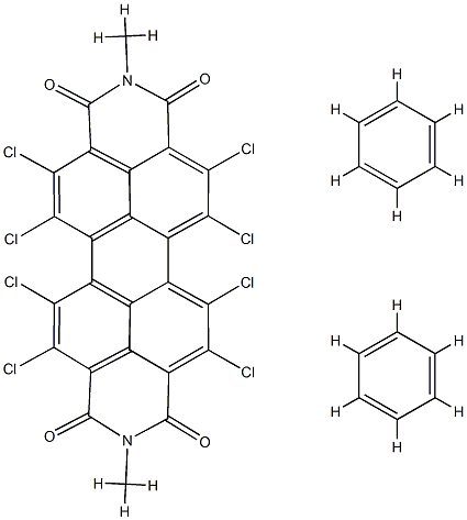 benzene-1,2,5,6,7,8,11,12-octachloro-N, N'-dimethylperylene-3,4-9,10-bis(dicarboximide) Structure