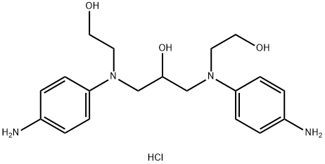 HYDROXYPROPYL BIS(N-HYDROXYETHYL-p-PHENYLENEDIAMINE) HCL Struktur