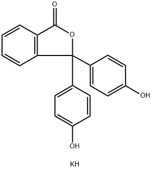 1(3H)-Isobenzofuranone, 3,3-bis(4-hydroxyphenyl)-, potassium salt (1:) Structure