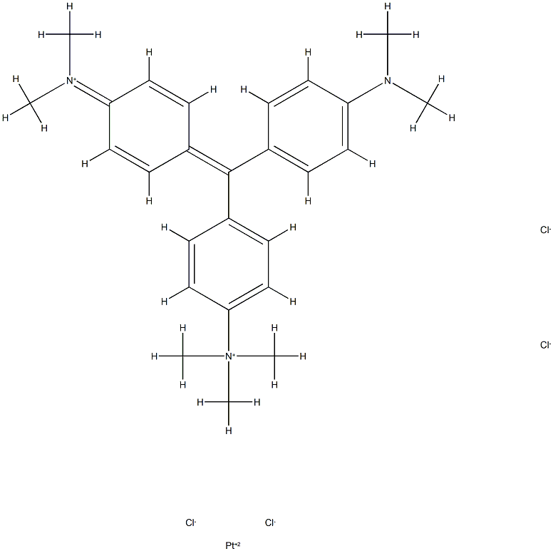 platinum methyl green complex 结构式