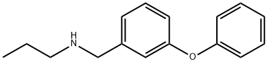 [(3-フェノキシフェニル)メチル](プロピル)アミン 化学構造式