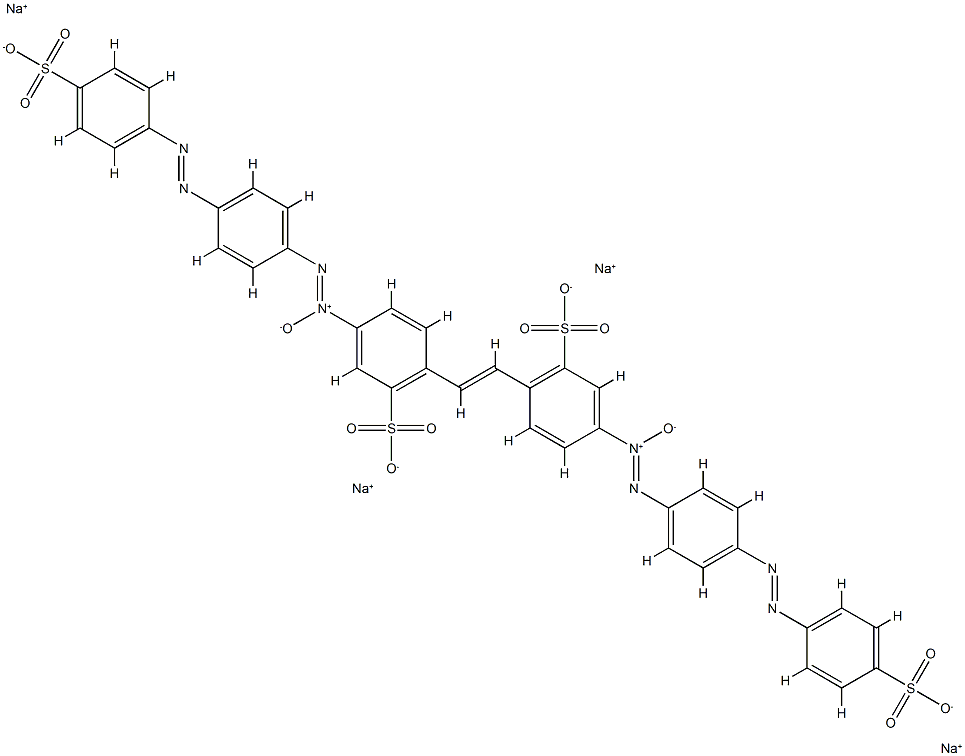 Benzenesulfonic acid, 2,2'-(1,2-ethenediyl)bis[ 5-[[4-[(4-sulfophenyl)azo]phenyl]azoxy]-, tetrasodium salt|