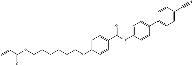 4[4[6-Acryloxyhex-1-yl)oxyphenyl]carboxy-biphenyl-4′-carbonitrile Structure