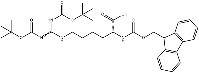 FMOC-D-HOMOARG(BOC)2-OH 结构式
