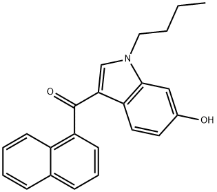 JWH 073 6-hydroxyindole metabolite 化学構造式