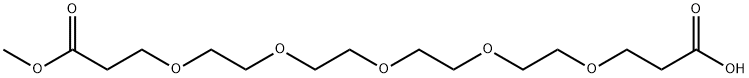 Acid-PEG5-mono-methyl ester 结构式