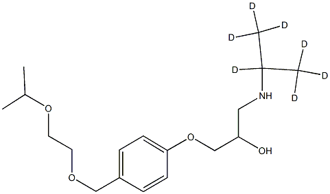 Bisoprolol-d7 HeMifuMarate Structure