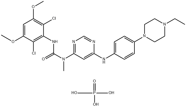 NVP BGJ398 磷酸盐,1310746-10-1,结构式