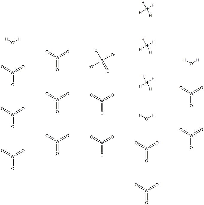 Ammonium phosphotungstate,trih Struktur