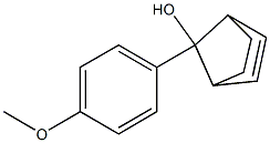 (1β,4β,7-anti)-7-(4-Methoxyphenyl)bicyclo[2.2.1]hept-2-en-7-ol Struktur