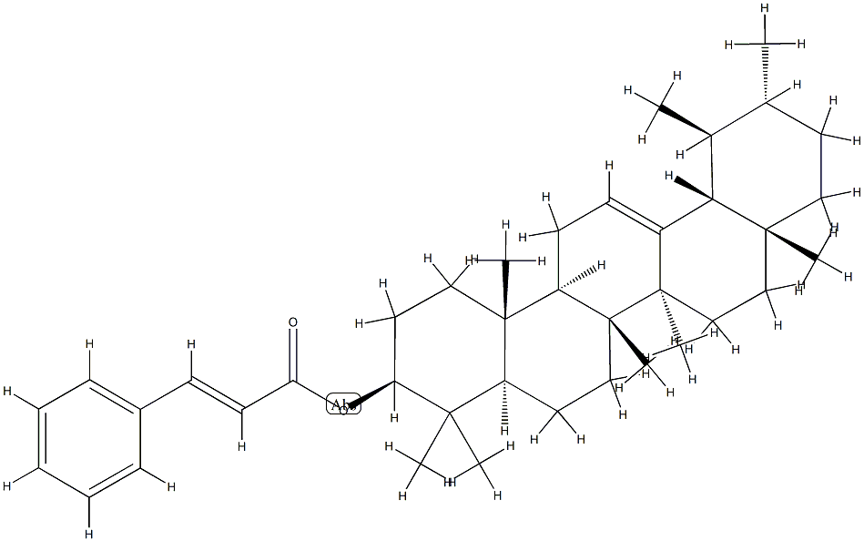 Urs-12-en-3β-ol 3-phenylpropenoate Structure
