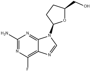 6-Fluoro-2-amino-9-(2,3-dideoxy-β-D-glycero-pentofuranosyl)-9H-purine|