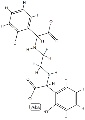 2-[2-[[carboxylato-(2-oxidophenyl)methyl]amino]ethylamino]-2-(2-oxidop henyl)acetate, indium(+3) cation 结构式