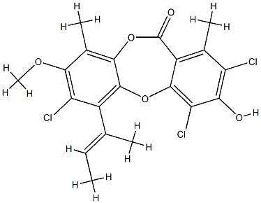 巢麴菌素, 1329-04-0, 结构式