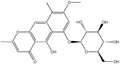 quinquangulin-6-glucoside Struktur
