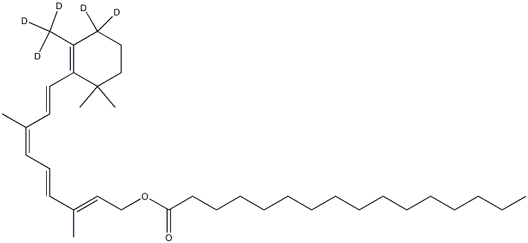9-CIS-RETINYL PALMITATE-D5,1331666-45-5,结构式