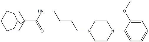 4-(4-(1-adamantanecarboxamido)butyl)-1-(2-methoxyphenyl)piperazine Structure