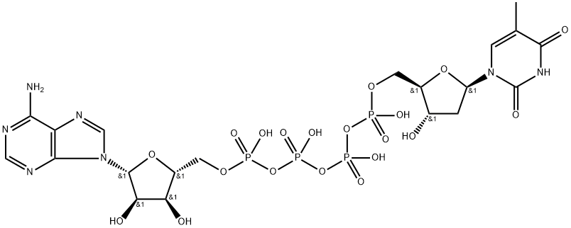 P(1)-(adenosine-5')-P(5)-(thymidine-5')-pentaphosphate|