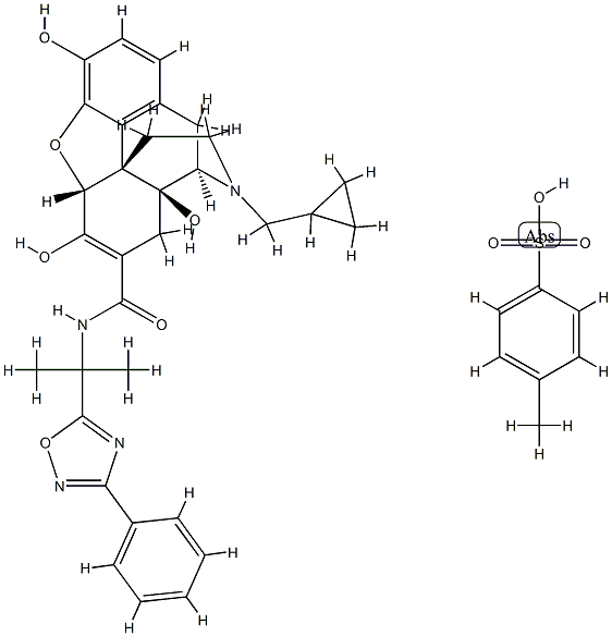 ナルデメジントシル酸塩 化学構造式