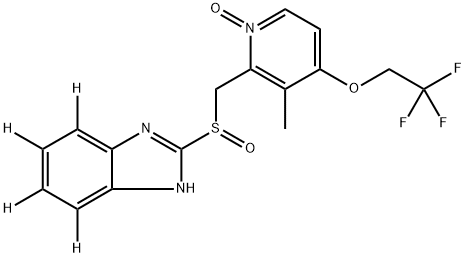 Lansoprazole-d4 N-Oxide Struktur