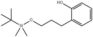 2-(3-((叔丁基二甲基甲硅烷基)氧基)丙基)苯酚, 1346808-84-1, 结构式