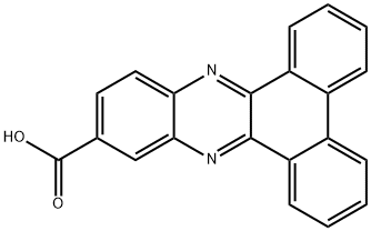 ジベンゾ[a,c]フェナジン-11-カルボン酸 化学構造式