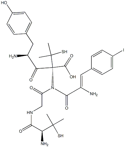 enkephalin, Pen(2,5)-4'-iodo-Phe(4)- Structure
