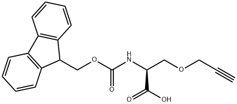 FMOC-丝氨酸(O-炔丙基)-OH, 1354752-75-2, 结构式