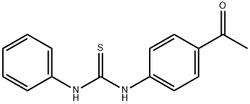 N-(4-acetylphenyl)-N'-phenylthiourea Struktur