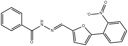 (E)-N-((5-(2-nitrophenyl)furan-2-yl)methylene)benzohydrazide Structure
